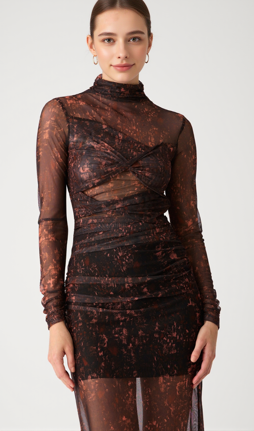 MADIGRAL MESH MIDI DRESS