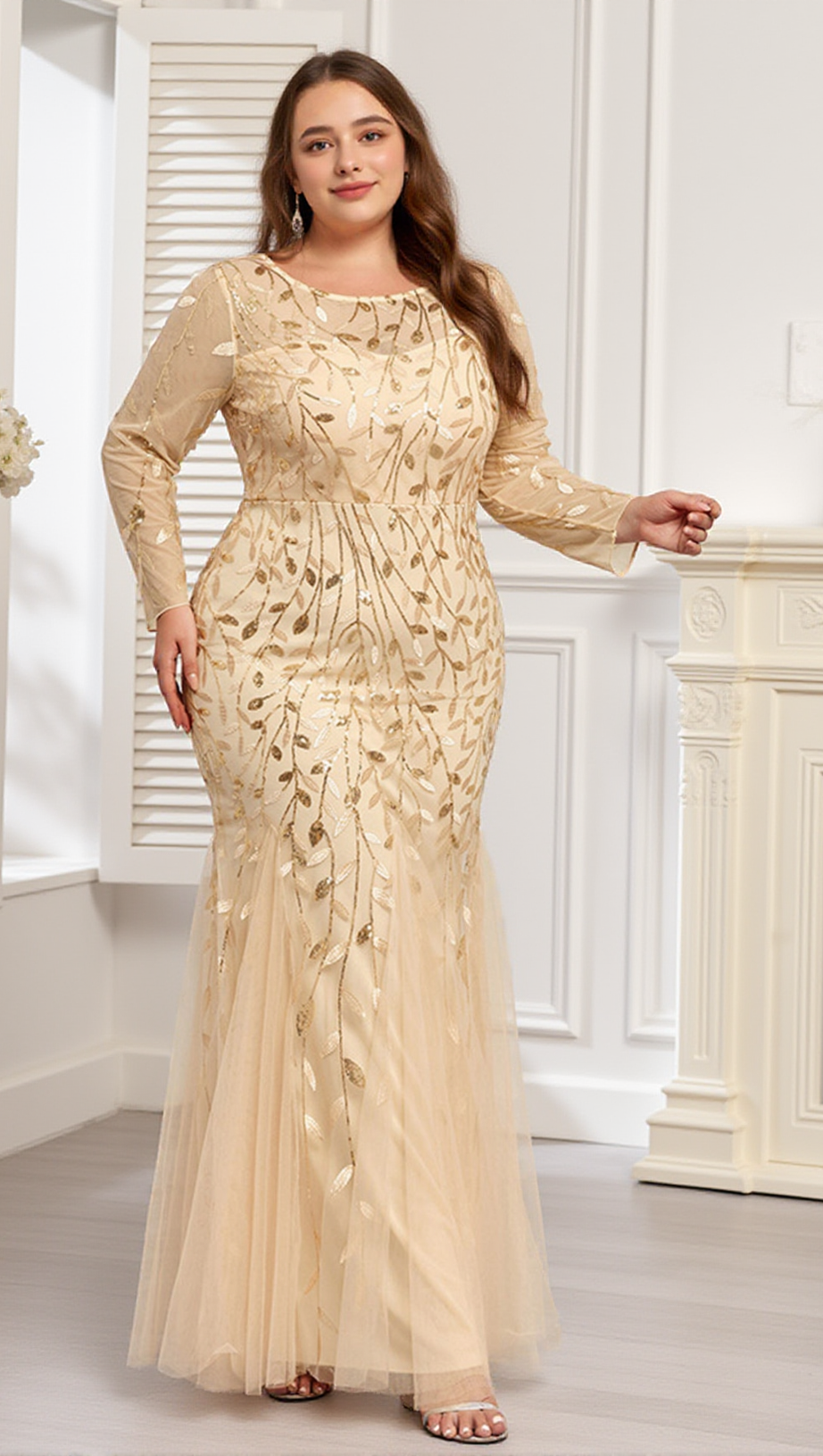 ABITO LUNGO CON RICAMI OCTAVIA