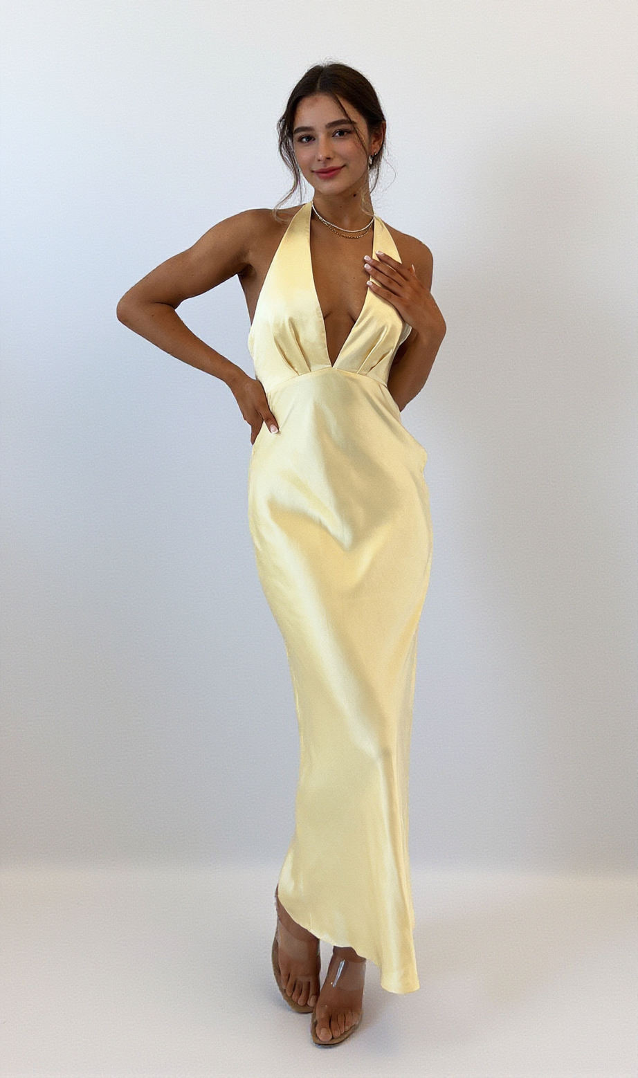 Jessalyn Maxikleid - Gelb