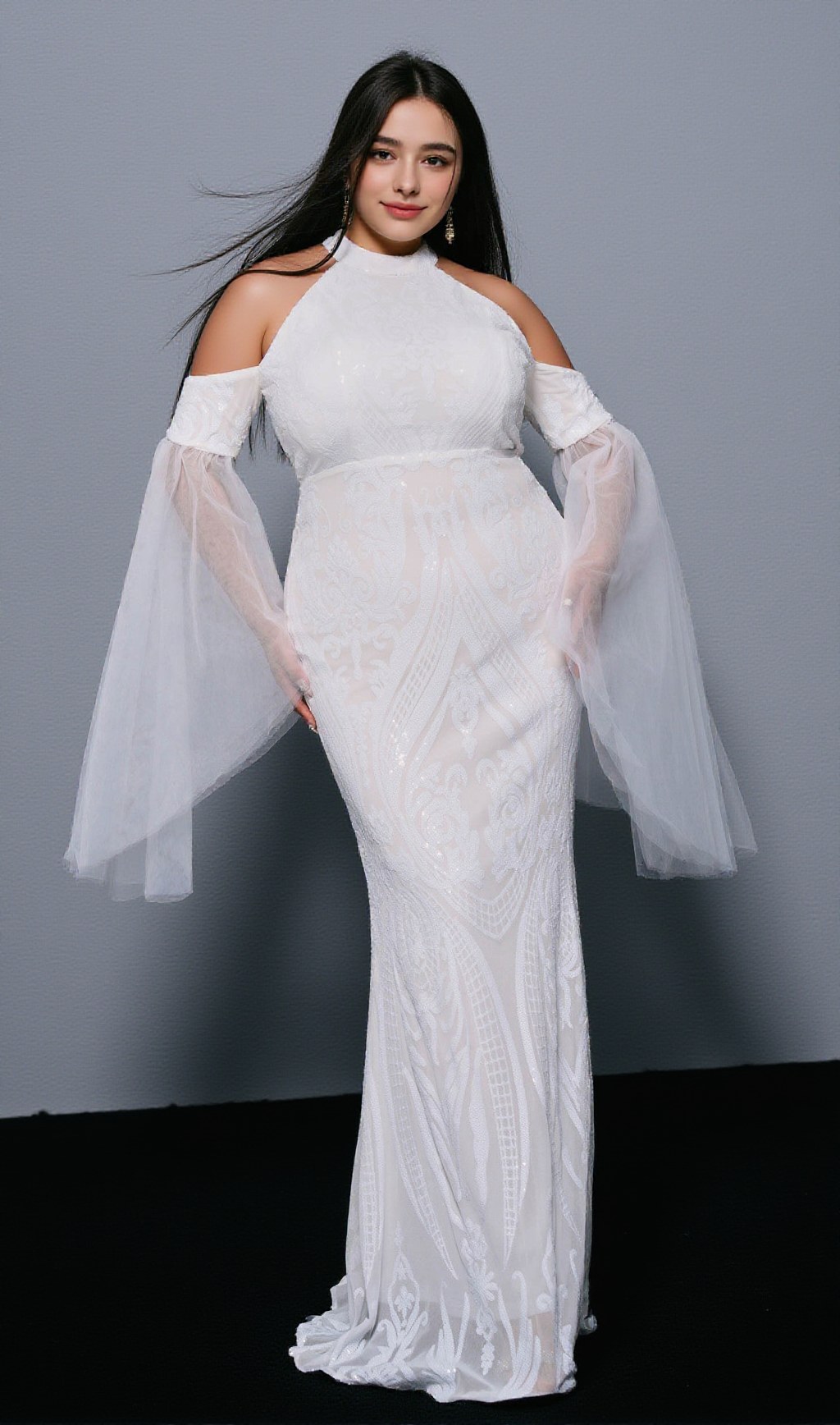 AIIZIE GIA HIGH NECK MAXI DRESS - product image