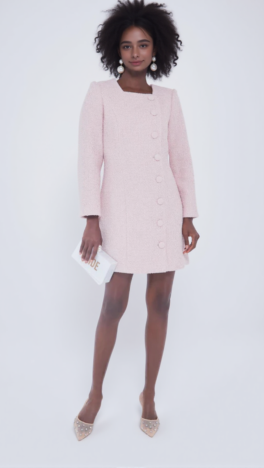 Rosa Tweed-Birkley-Kleid