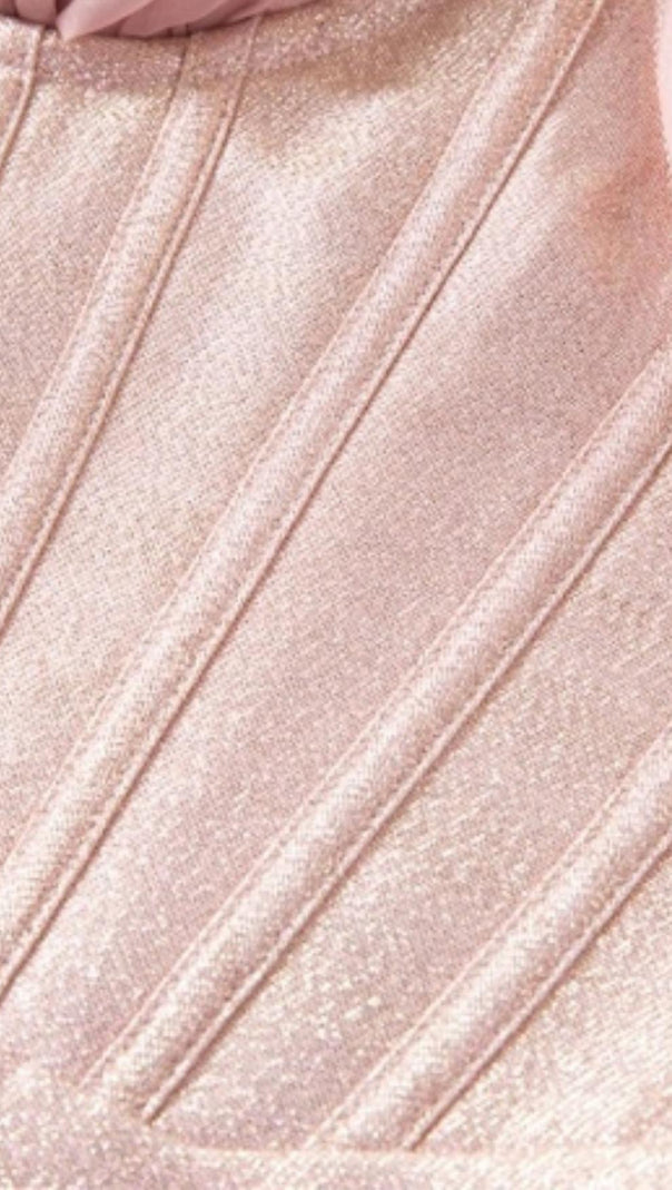 AIIZIE JULIE PINK CORSET MINI DRESS - product image