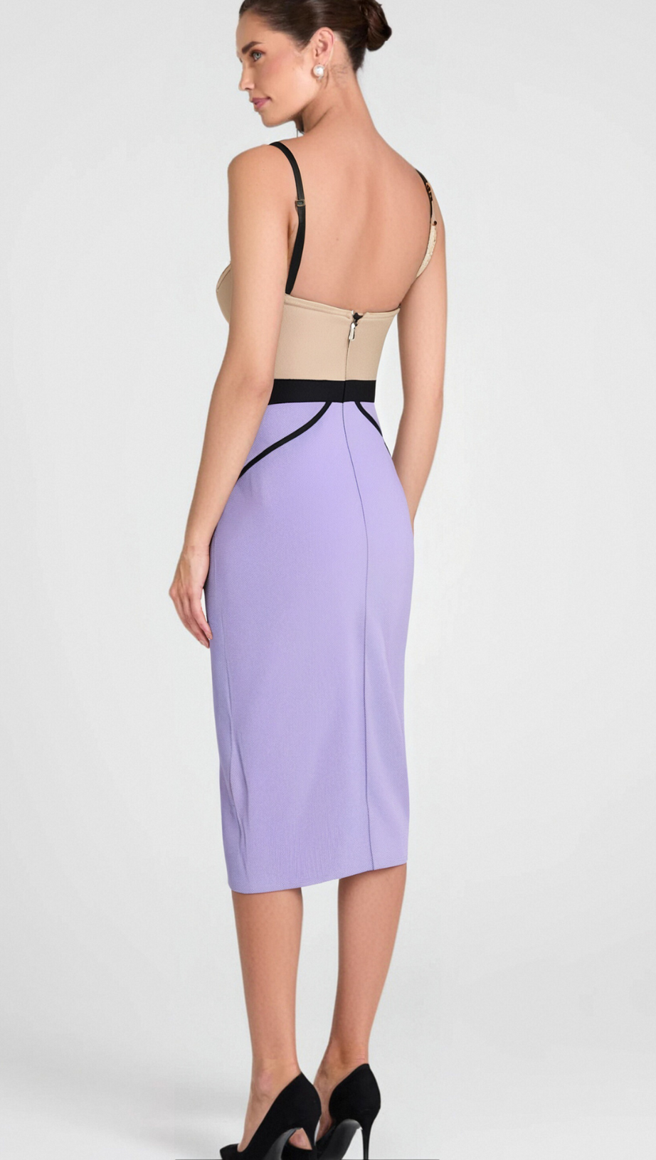 MIDI-BANDAGEKLEID MIT KRISTALLPERLEN-APPLIKATION