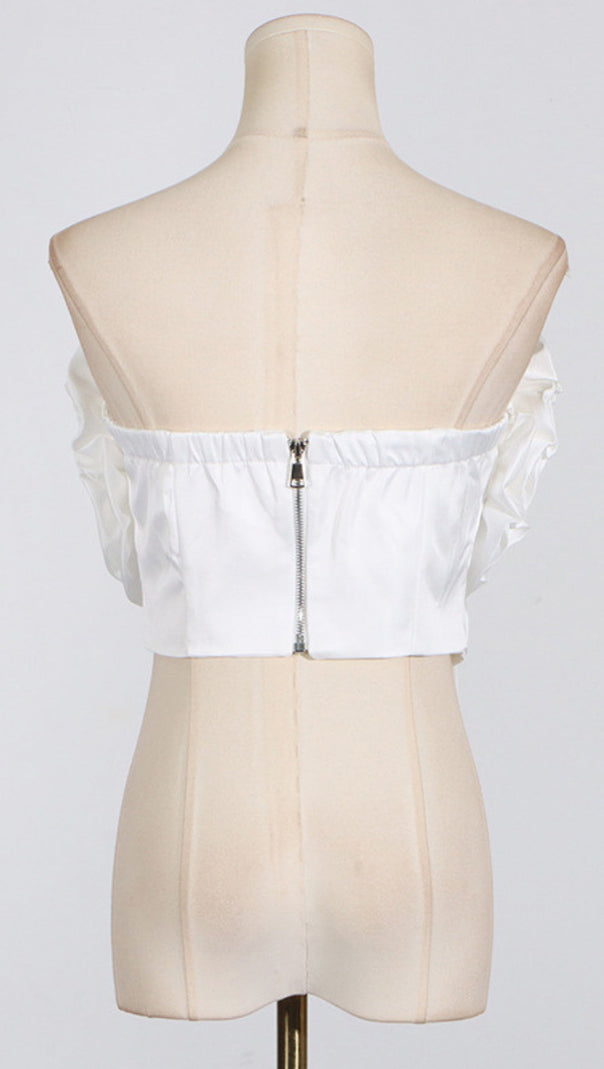 AIIZIE ANIMA 3D FLOWER TOP IN RED - product image
