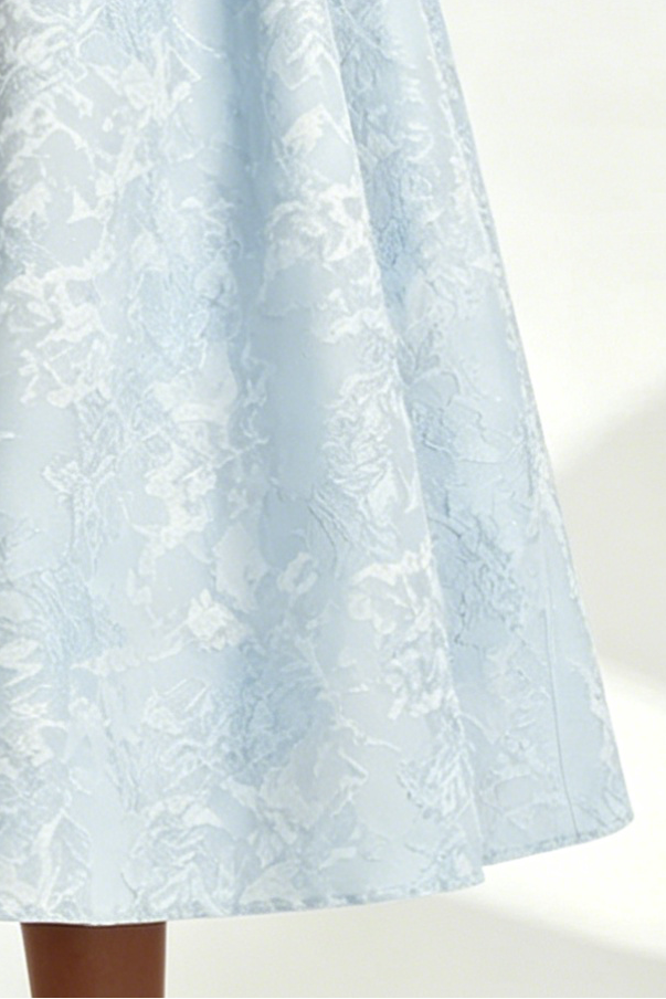 Elegant Cape Saoirse Midi Dress - Blue