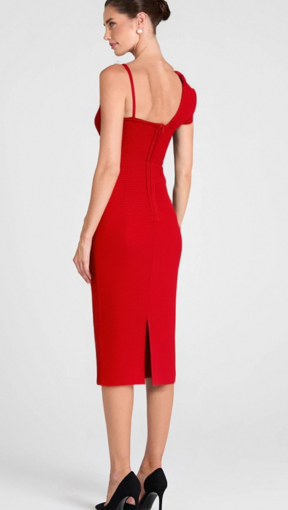 MIDIKLEID MIT RIESIGEM BLUMENBAND