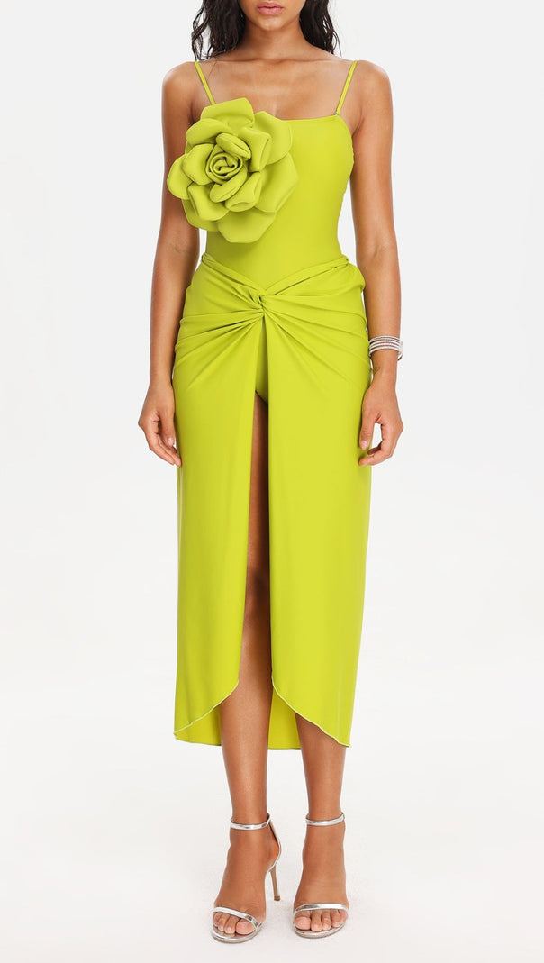 AIIZIE LIME FLOWER SWIMSUIT - product image