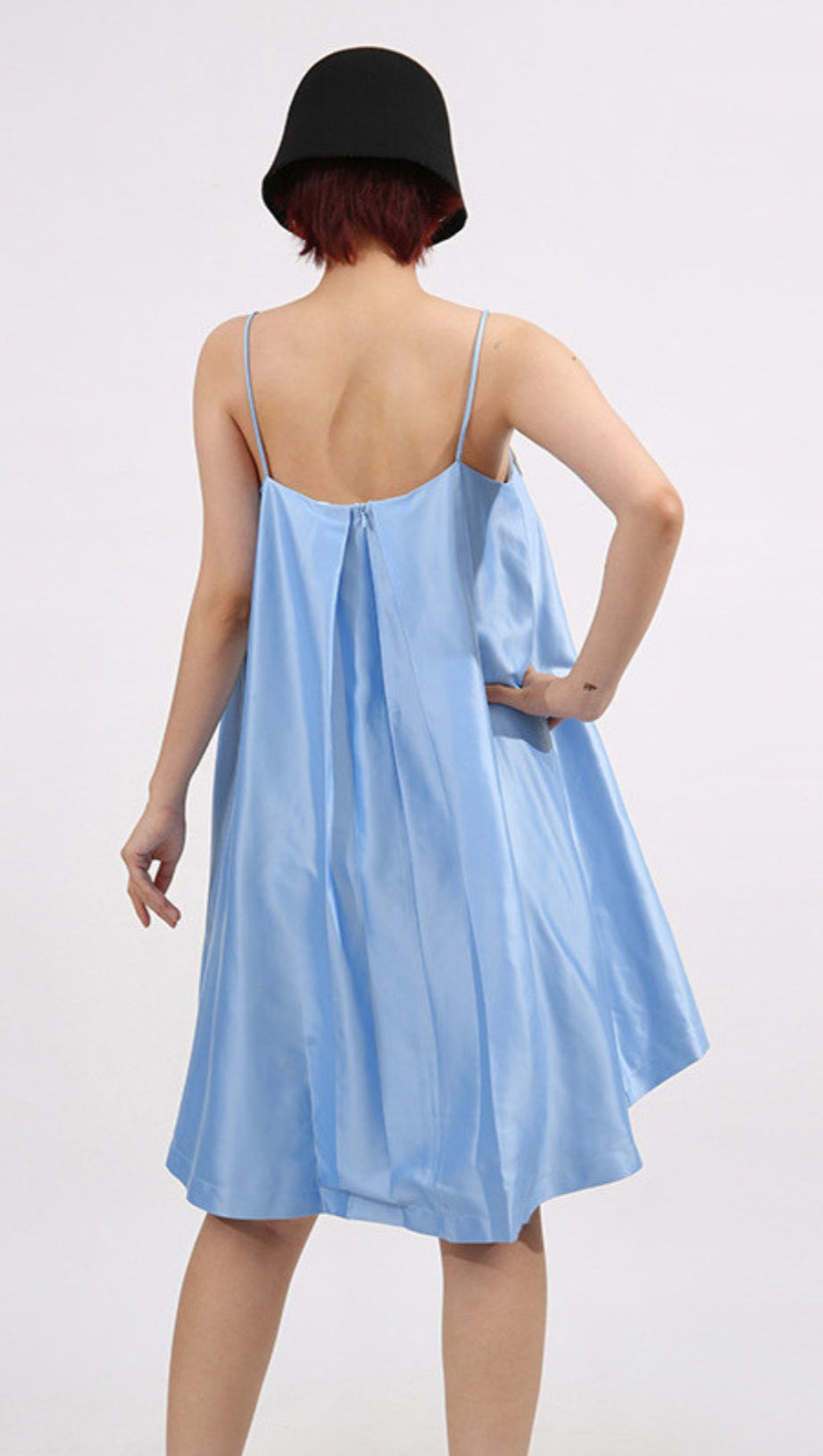 EDWINA APPLIQUE FLORAL EMBROIDERED MINI DRESS IN BLUE