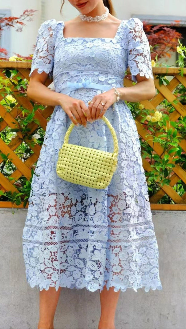 AIIZIE LACE MIDI DRESS IN GUIPURE - product image