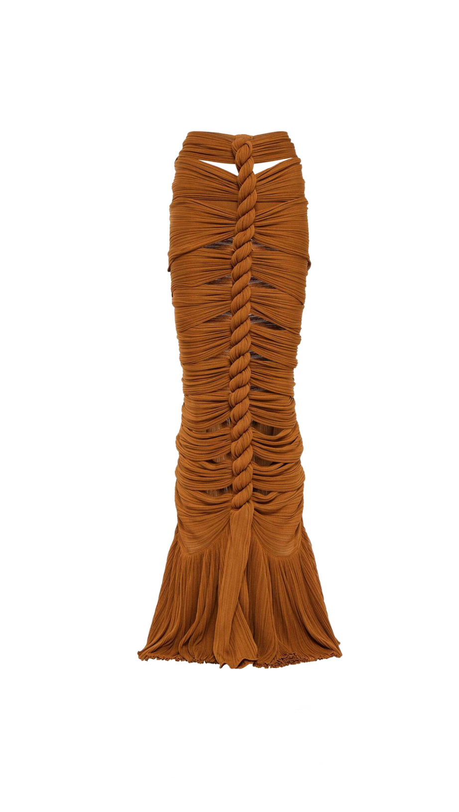 TAMMY BROWN TWISTED CUTOUT MAXI DRESS