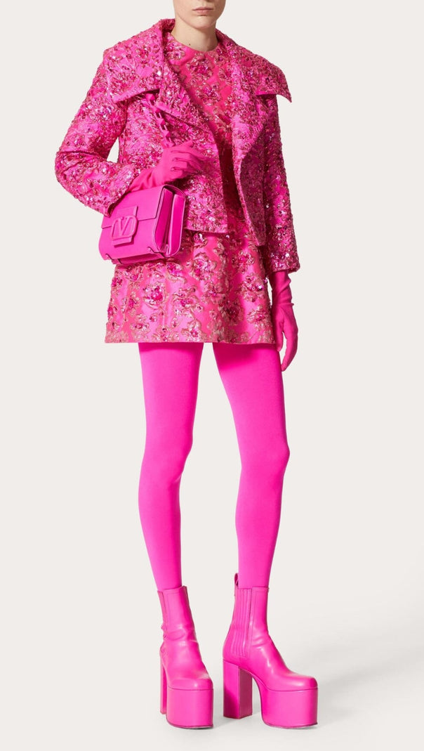 AIIZIE JACQUARD FLORAL BLAZER - product image