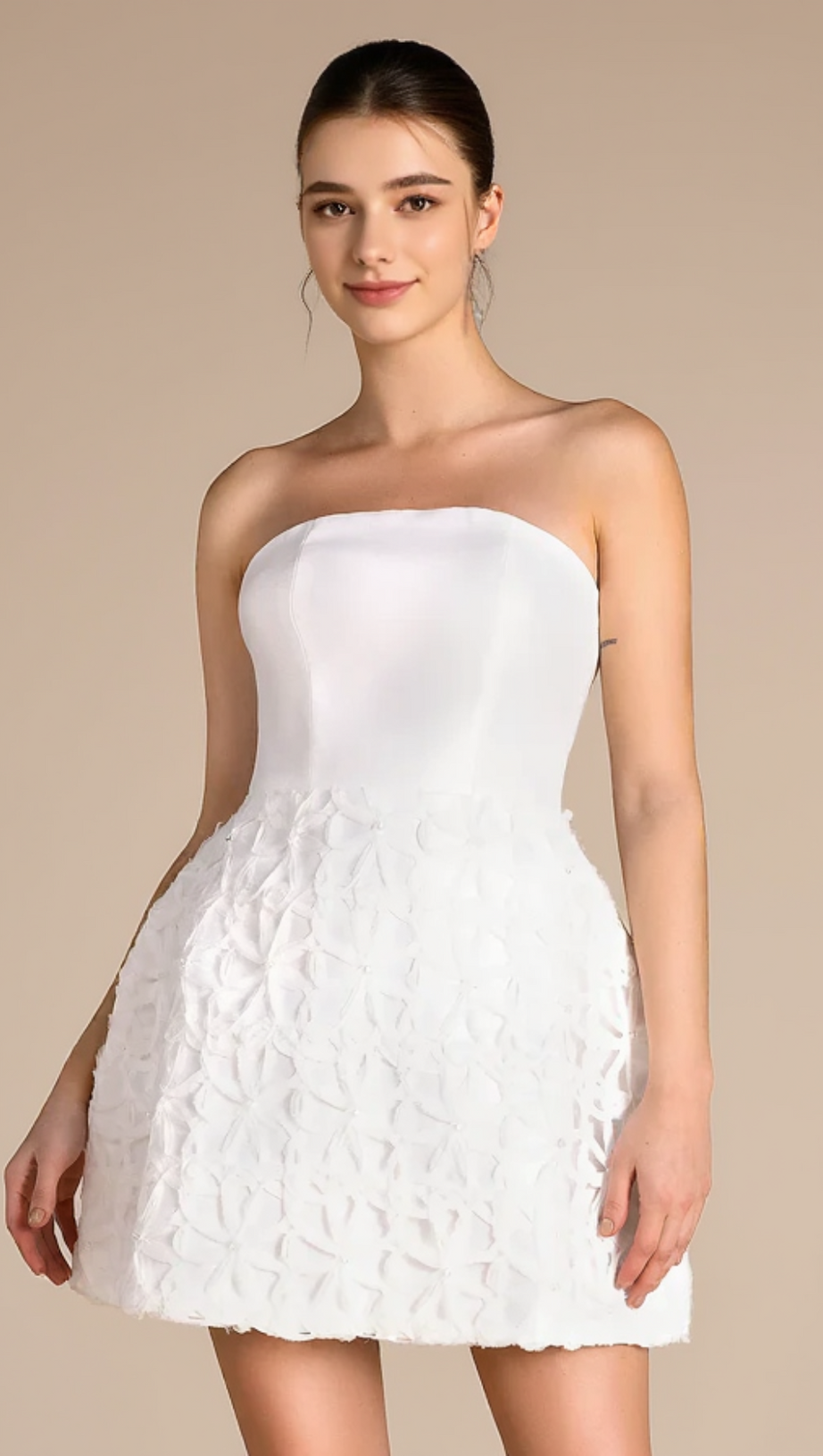 Tum Tube Top 3D Blumen 2-teiliges Kleiderset