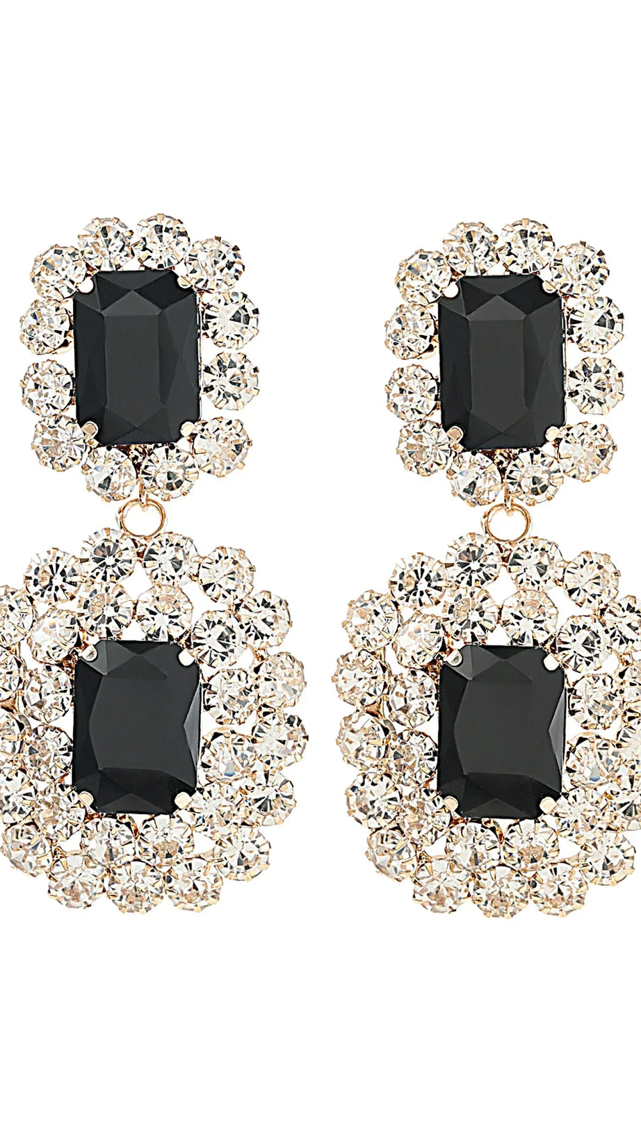 FABIANA RECTANGULAR GEMSTONE EARRINGS