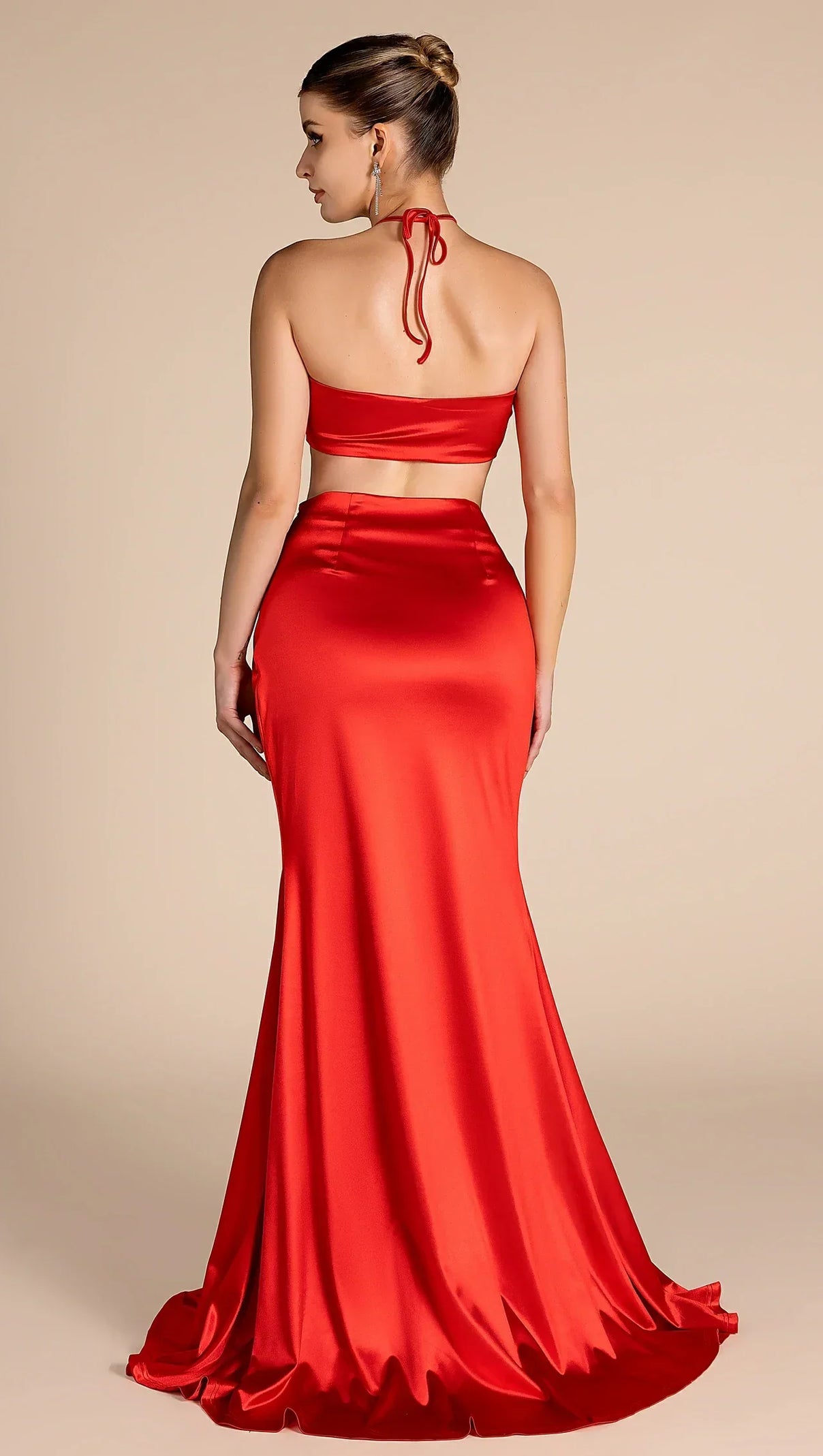 AIIZIE MESI HALTER NECK HEART EMBELLISHED 2 PIECE SET - product image