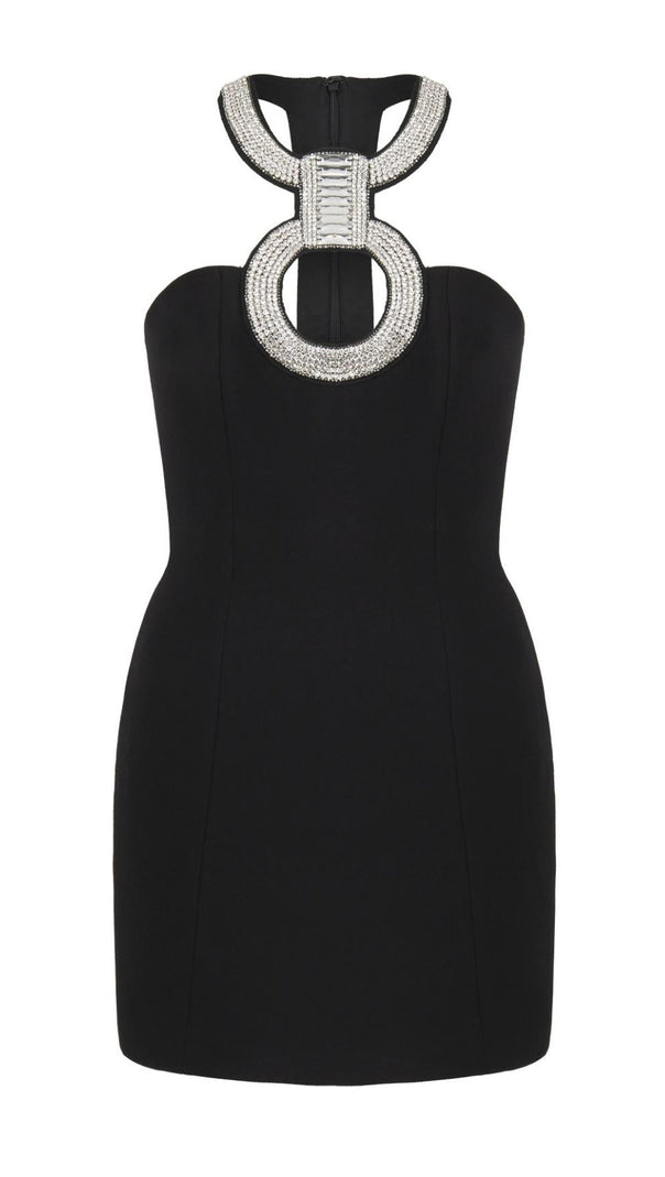 AIIZIE STRAPLESS MINI DRESS IN BLACK - product image