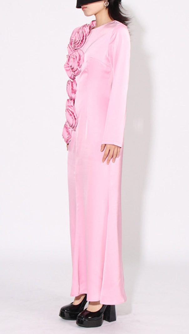 AIIZIE FLOWER MAXI DRESS IN PINK - product image