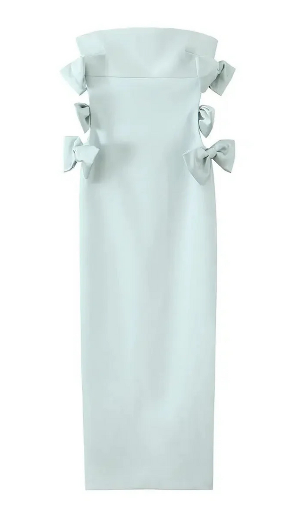 AIIZIE ELEGANT STRAPLESS BOW SUNDRESS - product image