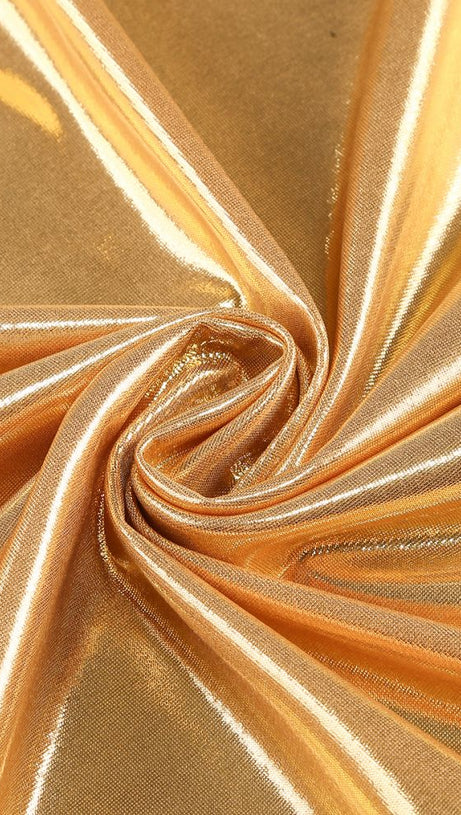 ANILA YELLOW RUCHED LEATHER MIDI DRESS