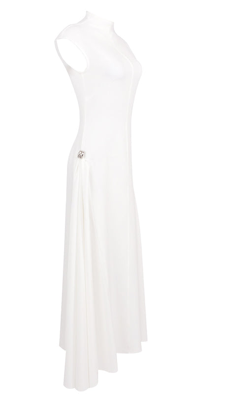SKATER MAXI DRESS WHITE