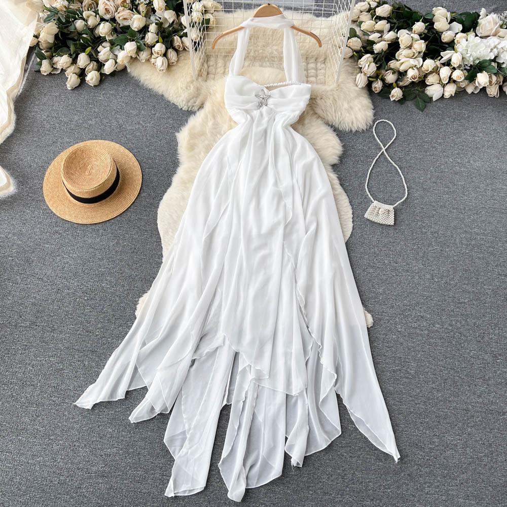 AIIZIE ELEGANT WHITE STRAPLESS MAXI DRESS - product image