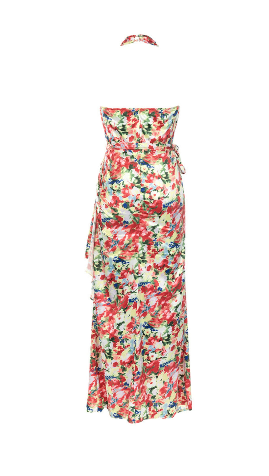 Neckholder-Rückenfreies, eng tailliertes, unregelmäßiges Kleid