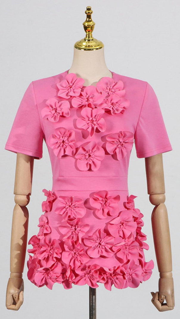AIIZIE TRISTA FLOWER TWO-PIECE SET IN PINK - product image