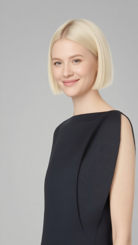 Ärmelloses, schmales Minikleid mit unregelmäßigem Schnitt in Schwarz