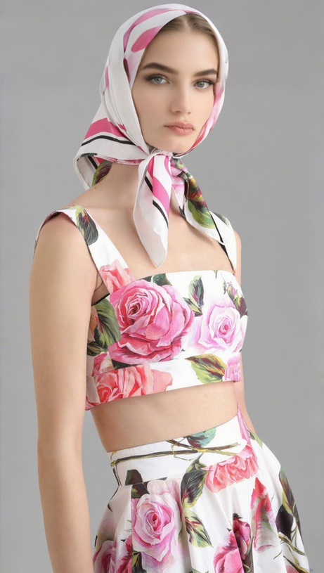 CYTHINA FLORAL TWO PIECE SET