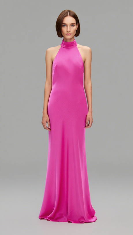 THE 'EVIANNA' SATIN DRESS