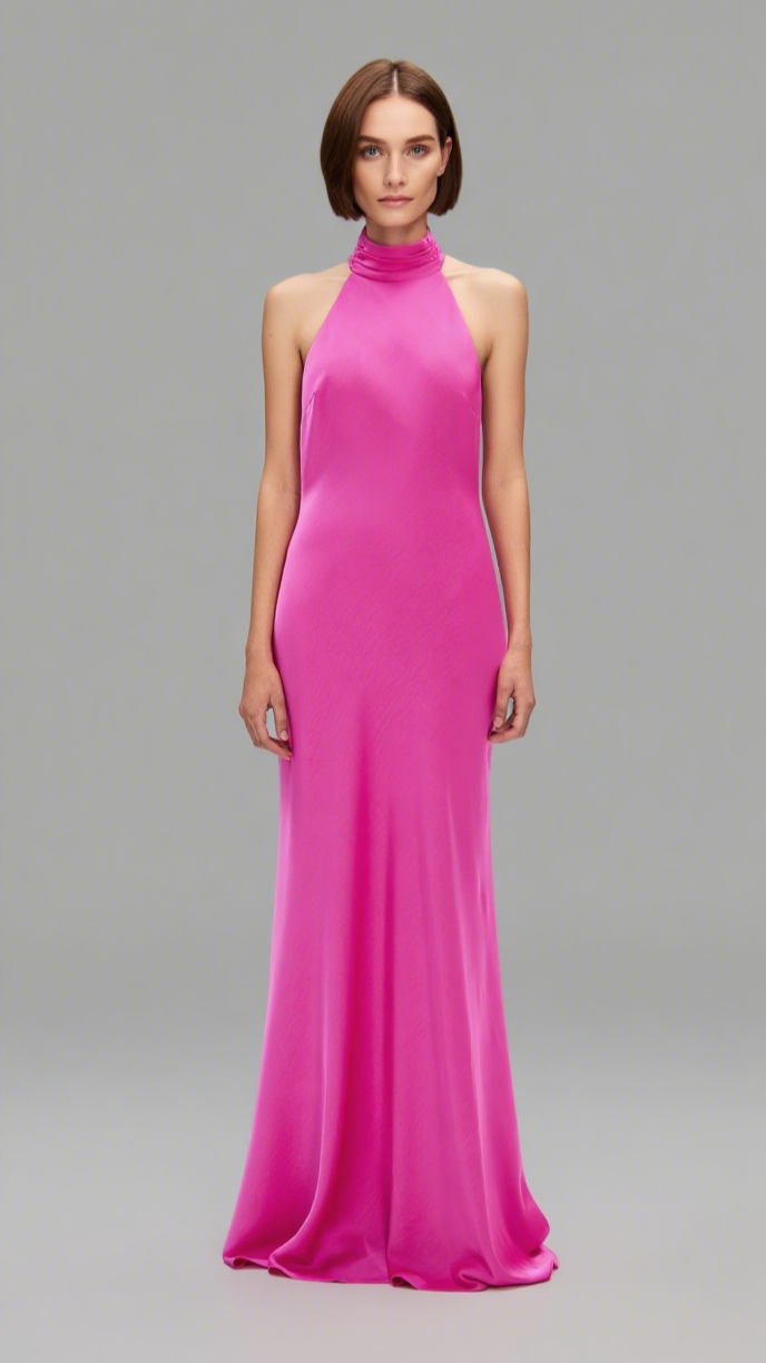 THE 'EVIANNA' SATIN DRESS