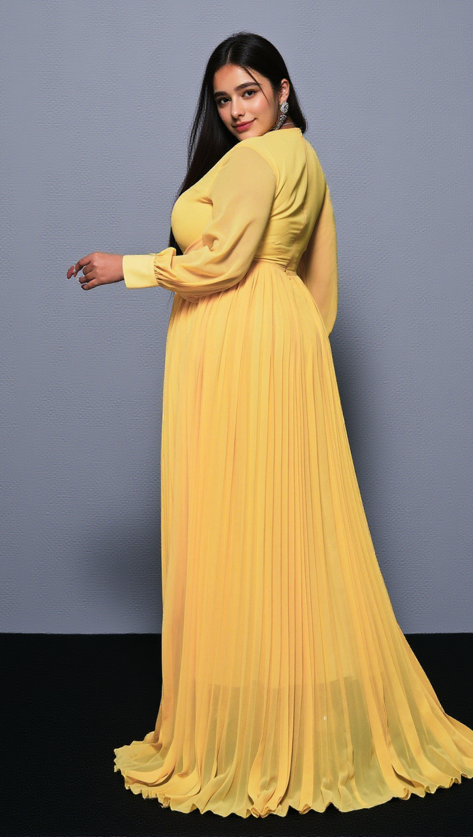 Langärmliges Maxikleid Hadley 