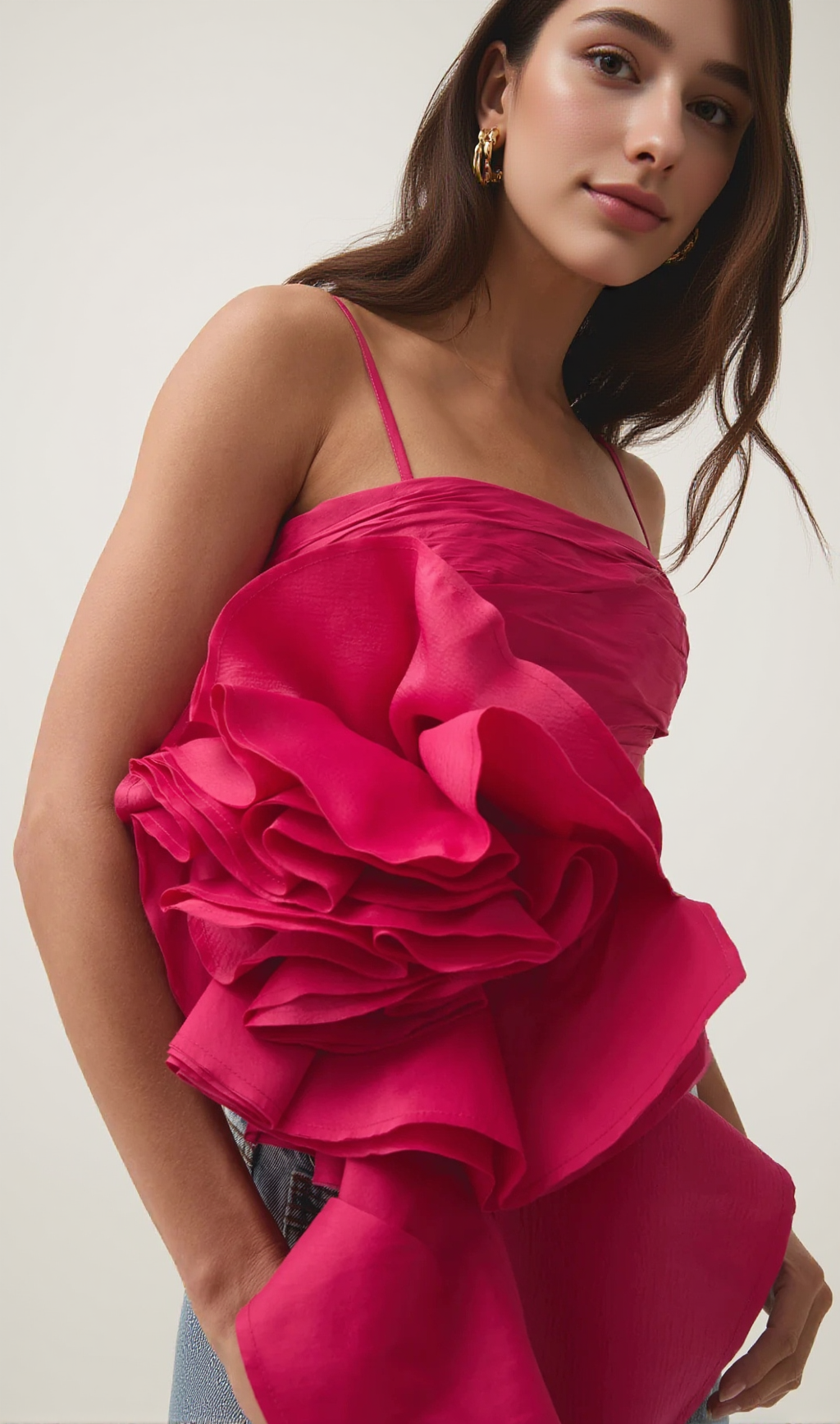 VERA POTION SPIRAL TOP IN RED