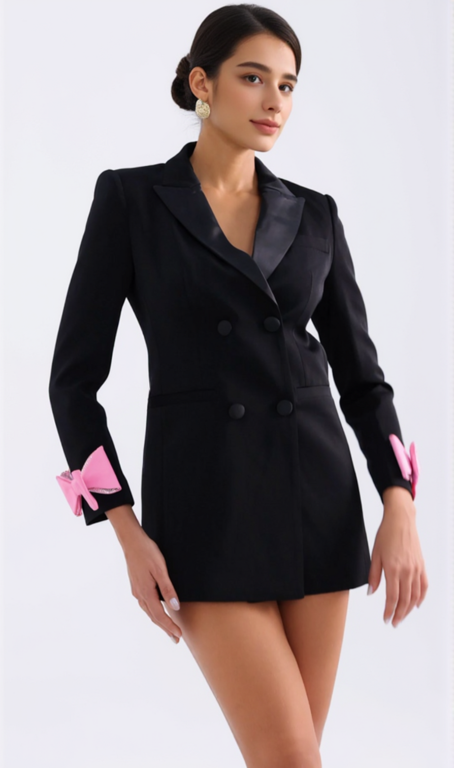 RETTA BOW LAPEL BLAZER