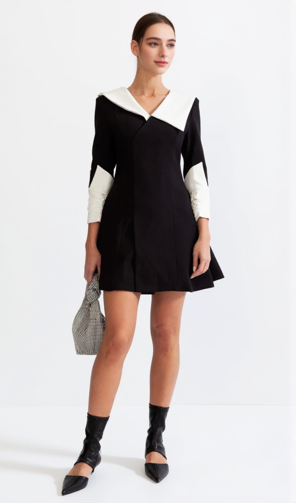 AIIZIE BLACK DOLL DRESS - product image