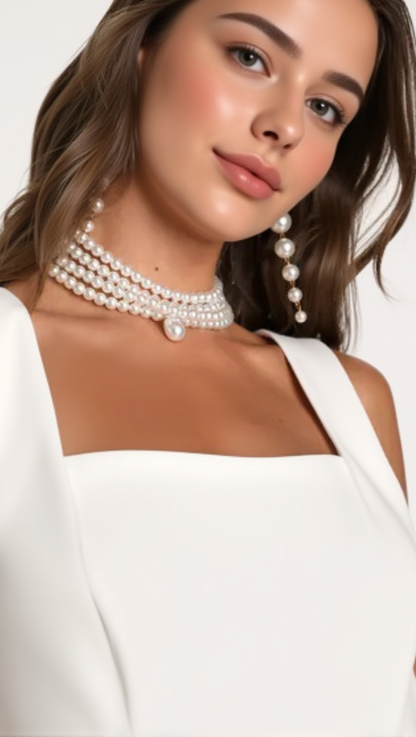 AIIZIE SLEEVELESS BOW MINI DRESS IN WHITE - product image