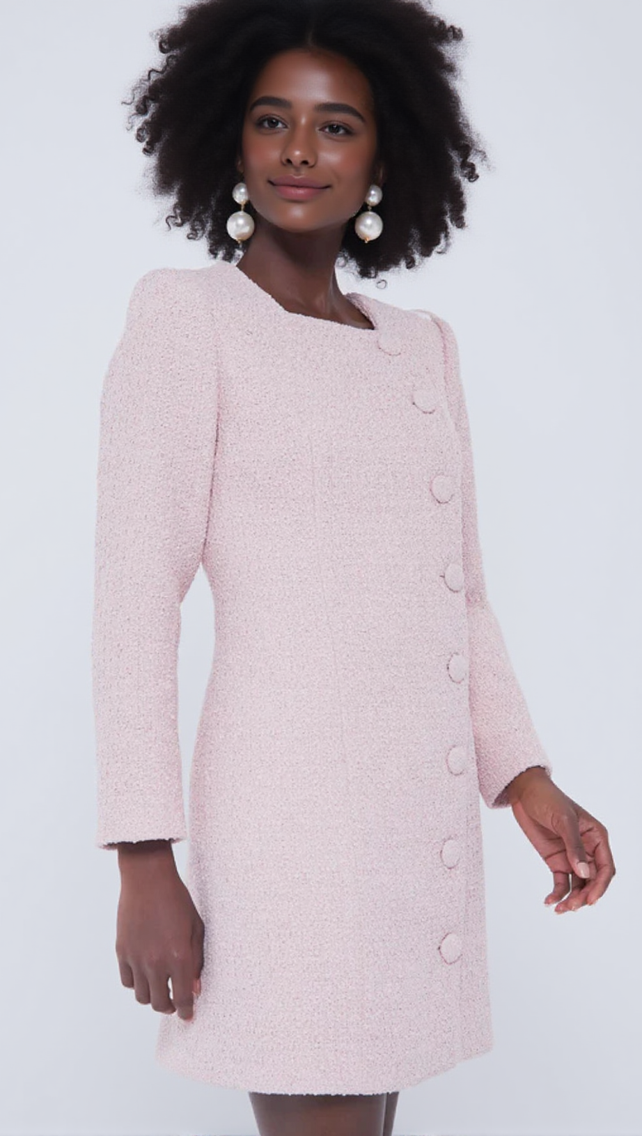 Rosa Tweed-Birkley-Kleid