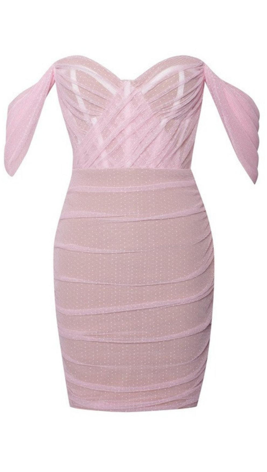 MINI ABITO ADERENTE CON SPALLE SCOPERTE