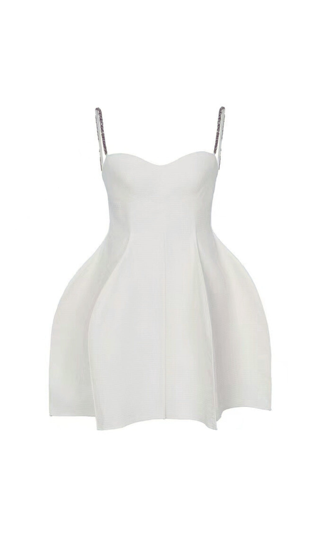 MINI ABITO PEPLUM CON STRASS 