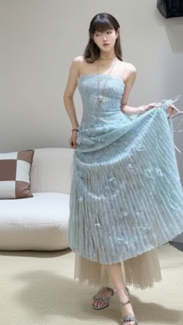 AIIZIE FLORAL LACE STRAP MIDI DRESS - product image