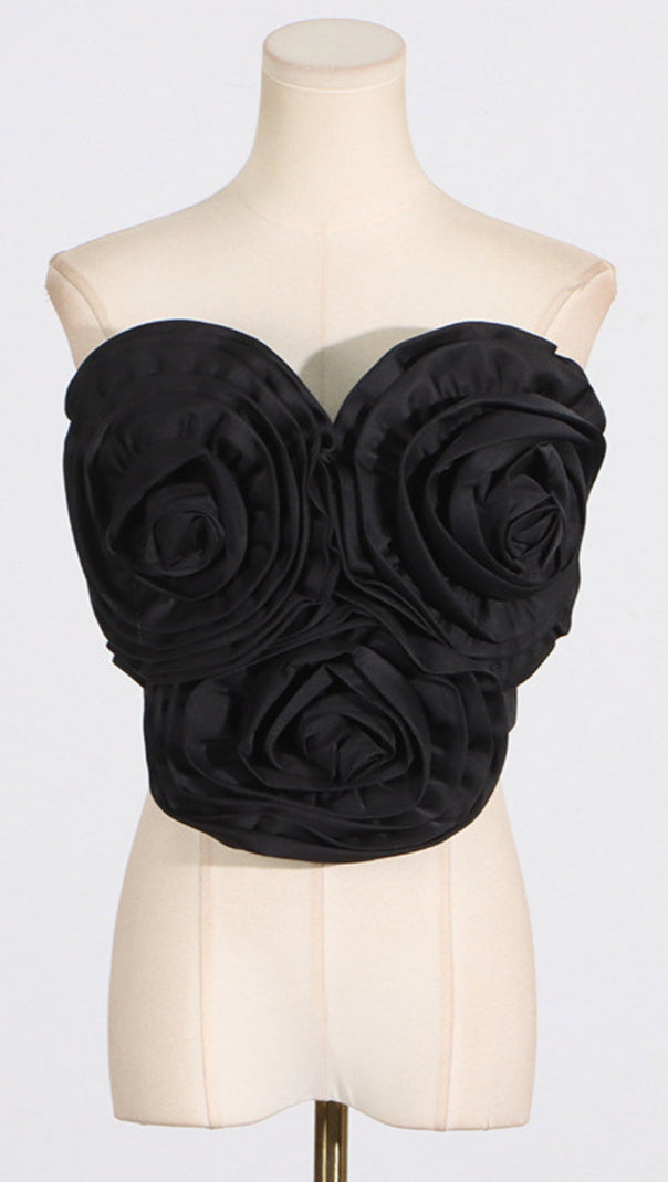 AIIZIE ANIMA 3D FLOWER TOP IN RED - product image
