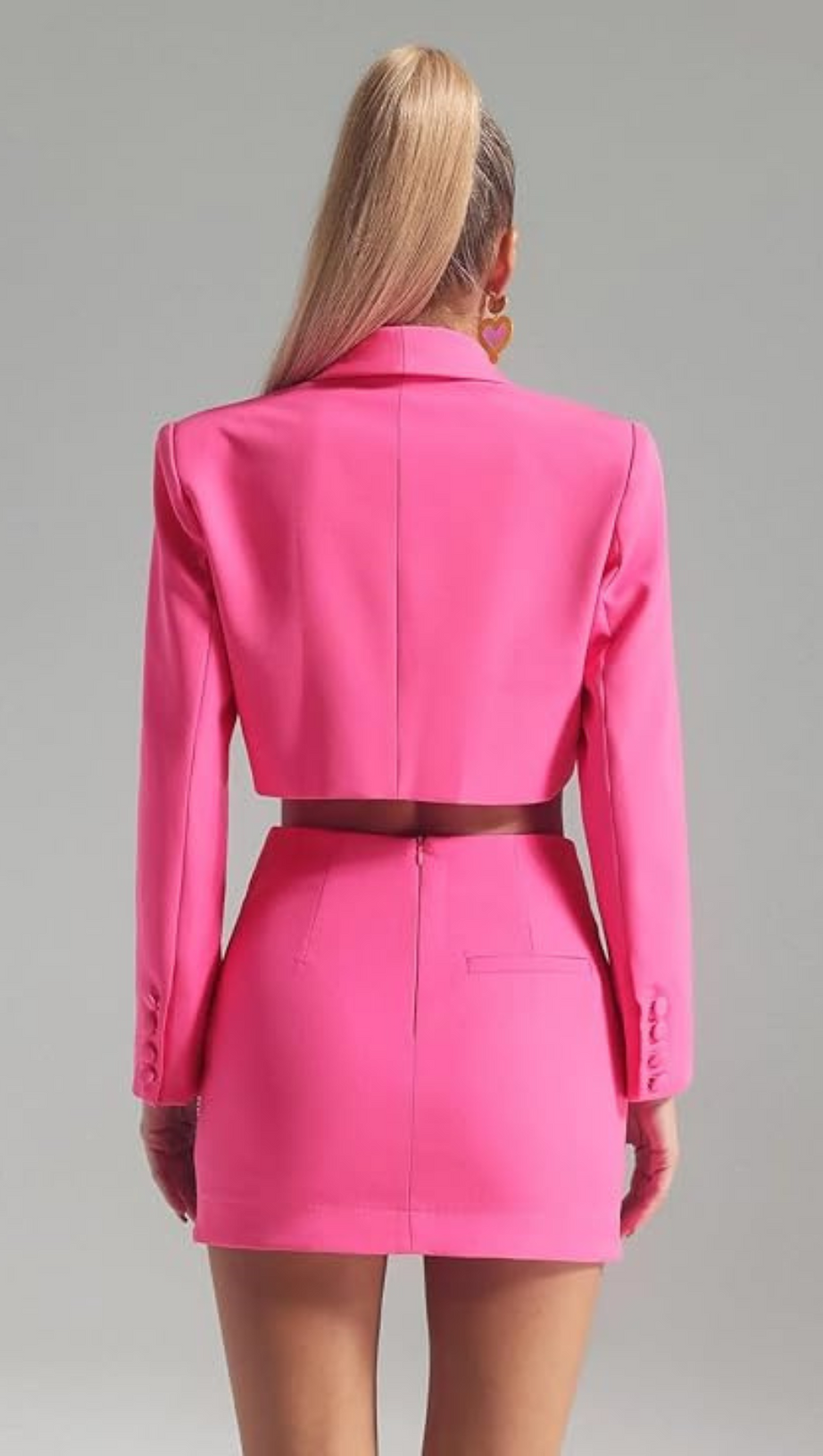 MERRICK BUTTERFLY CRYSTAL EMBELLISHED SKIRT IN PINK