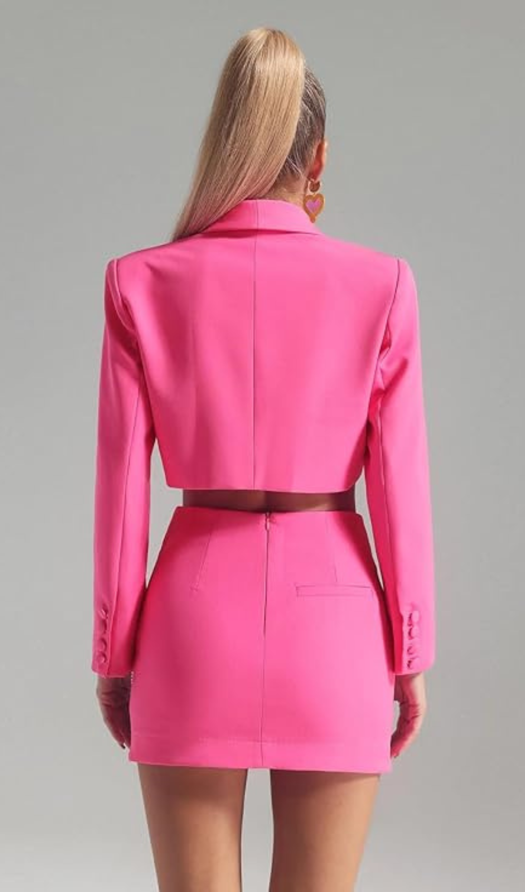 MERRICK BUTTERFLY CRYSTAL EMBELLISHED SKIRT IN PINK