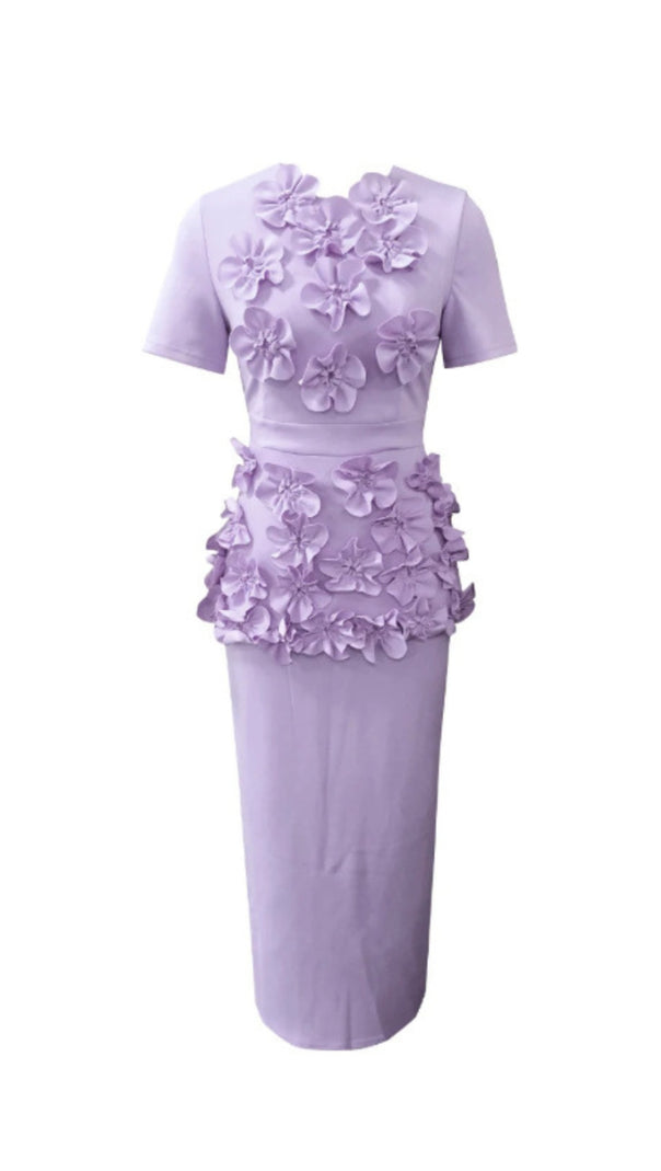 AIIZIE TRISTA FLOWER TWO-PIECE SET IN PURPLE - product image