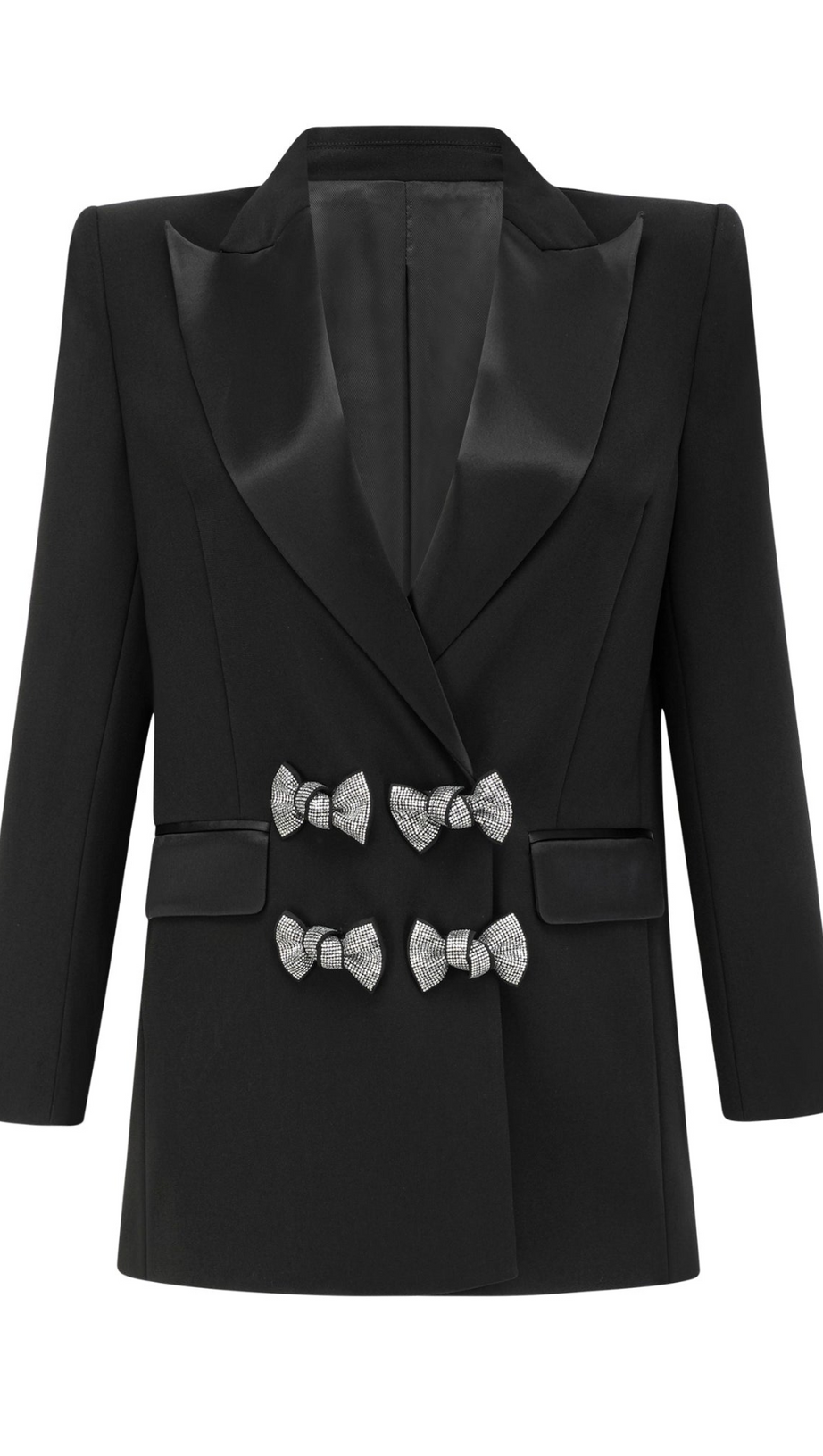 THALA CRYSTAL-EMBELLISHED BOW BLAZER