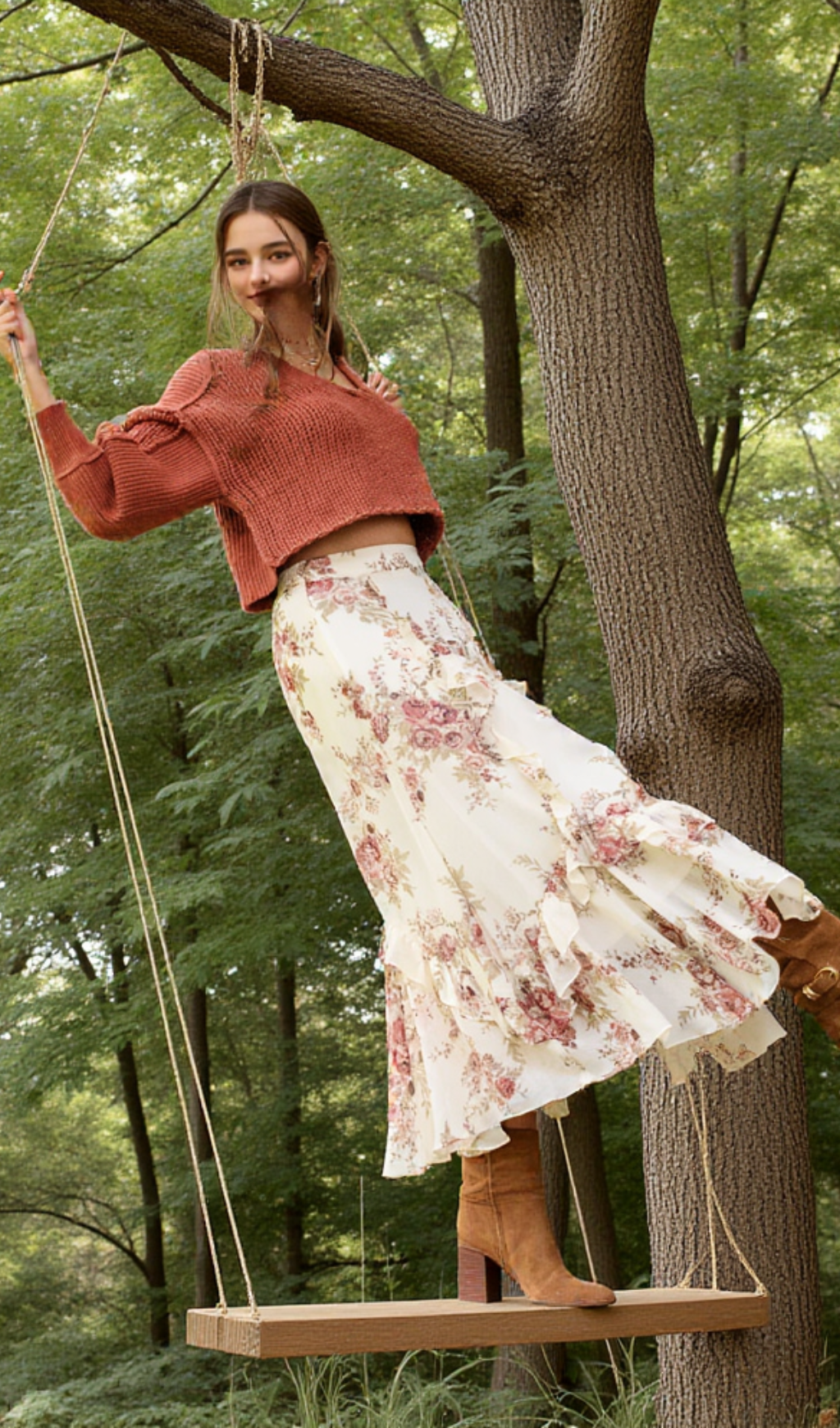 Isabella Midirock mit Blumenmuster