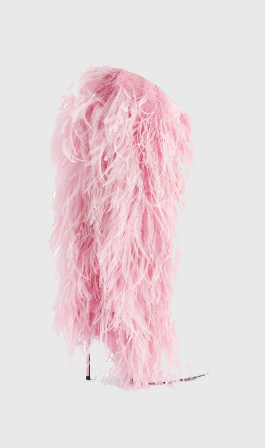 Danica Feather Knee-high Boots - Pink