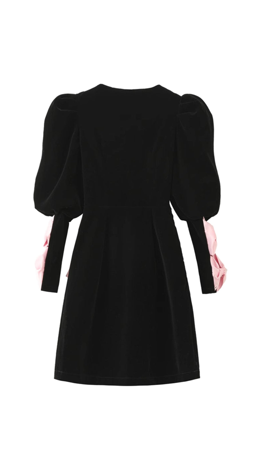 BOW EMBELLISHED MINI DRESS