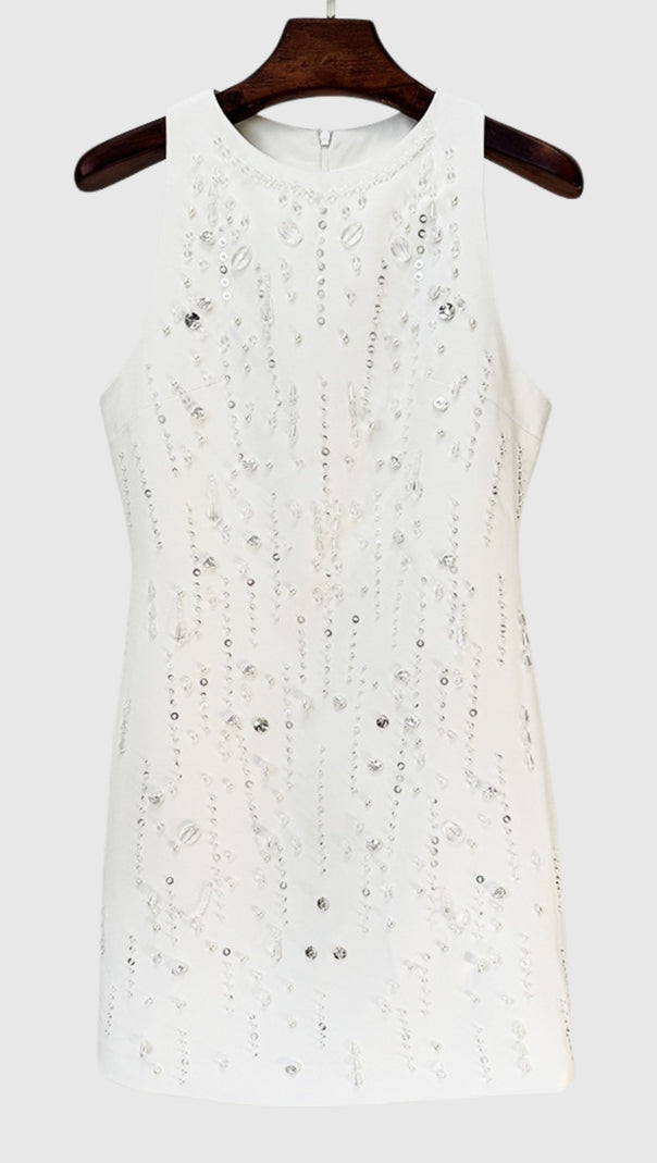AIIZIE DALLAN BEADED EMBELLISHED MINI DRESS - product image