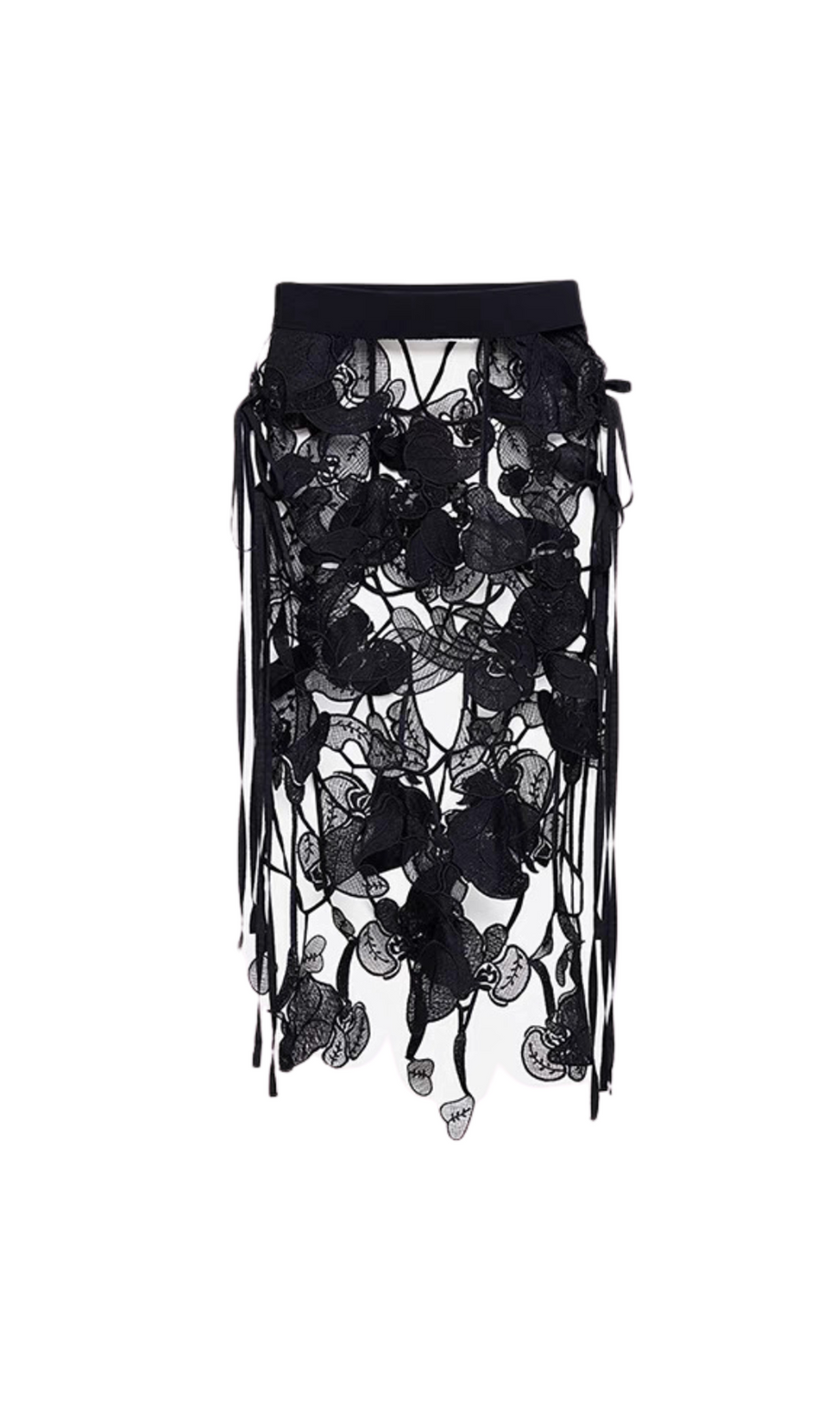 Hollow Out Embroidery Skirt