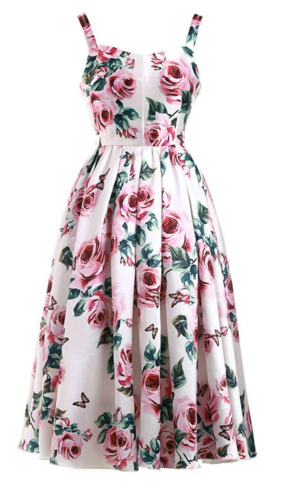 ABITO MIDI CON STAMPA A FIORI